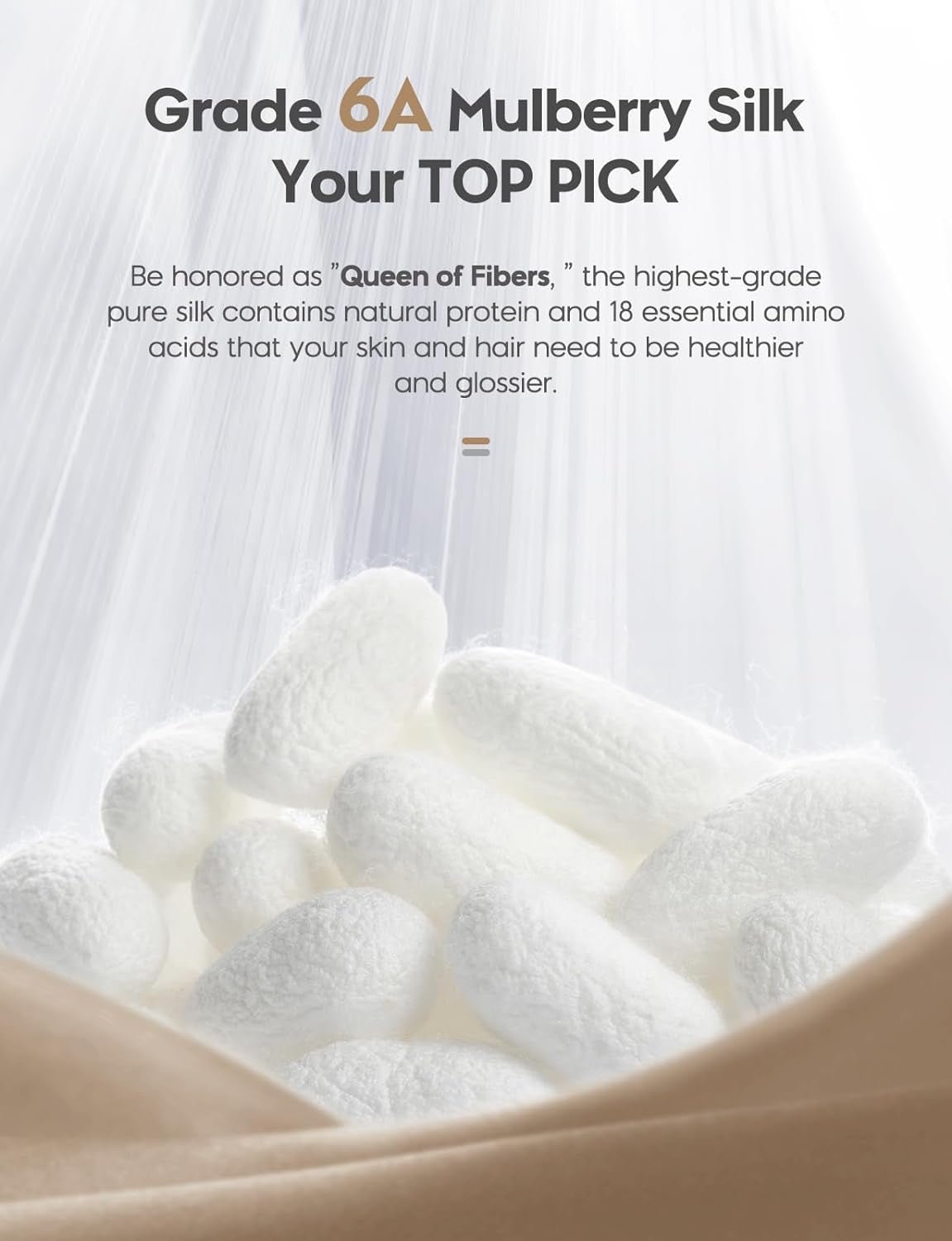 100% Pure Mulberry Silk Pillowcase for Hair & Skin - 22 Momme 6A High - Grade Fibers - Anti - Aging, Anti - Sleep Crease, Cooling Satin Pillowcases with Hidden Zipper, Best Gift Idea (Standard 20X26 Inches) - OurOwnHaven