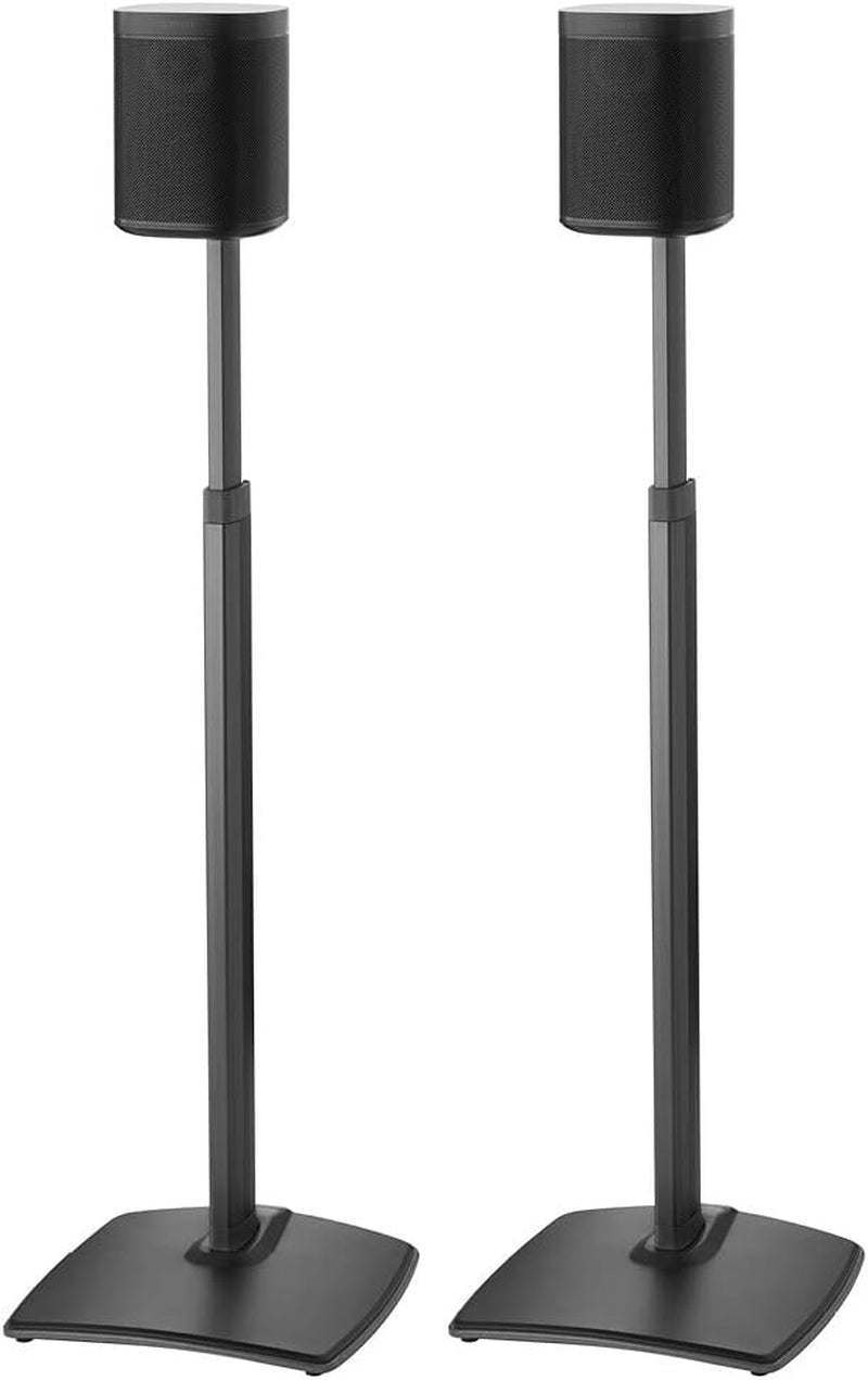 Adjustable Height Wireless Speaker Stands Designed for SONOS ONE (Black) - OurOwnHaven