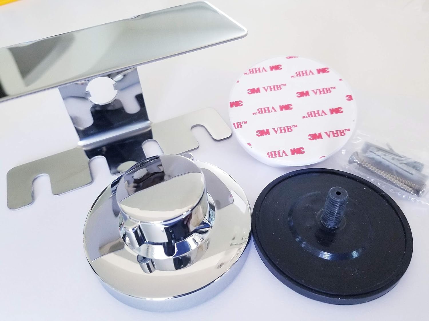 Toothbrush Holder Jewelry Toothpaste Razor Organizer Suction Cup, Mirror, Tile, Wall Mounted, Gift for Bathroom Shower - OurOwnHaven