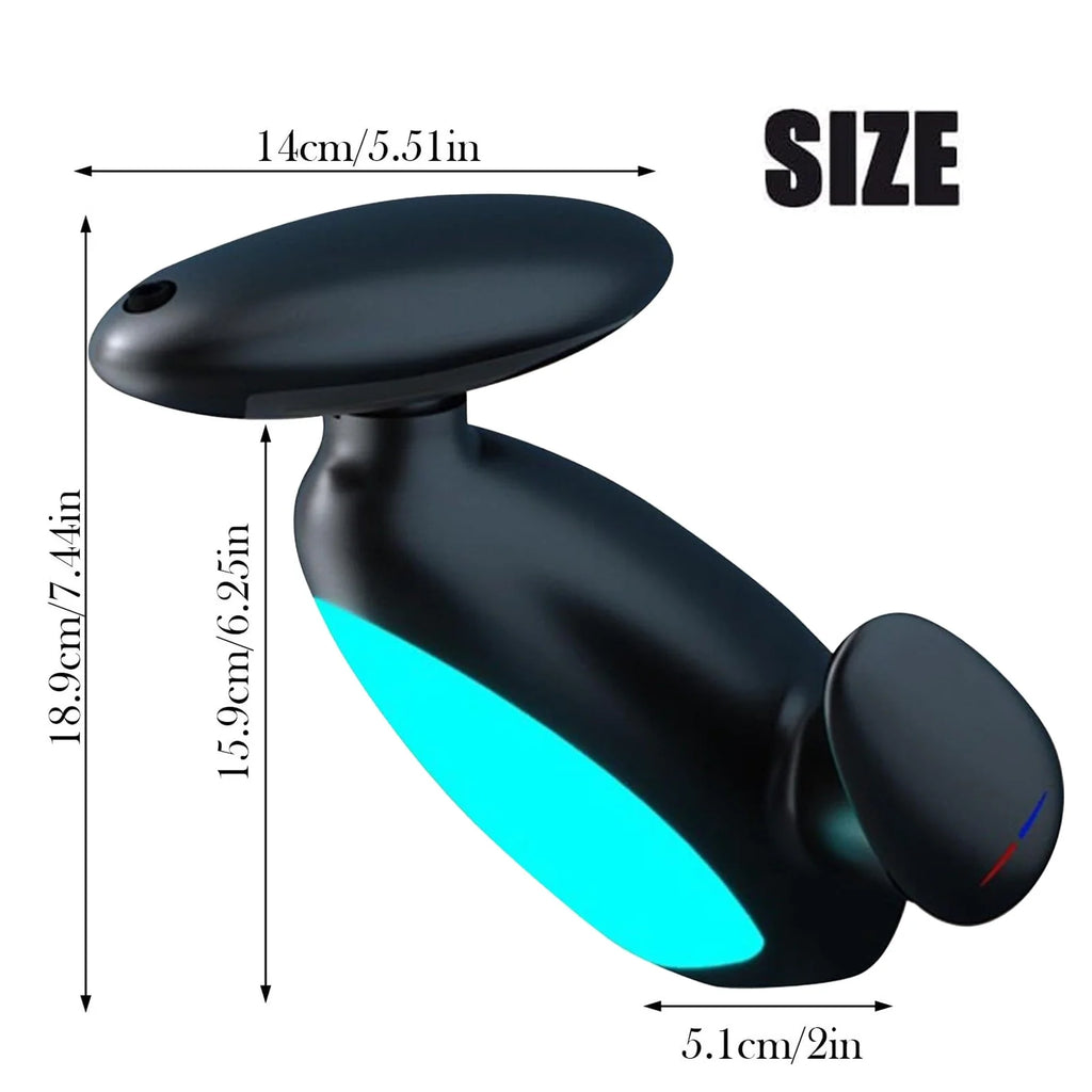 Bathroom Vanity Faucet with Pull Out Sprayer Hot & Cold Water LED Ambient Light Single Handle Modern Black Finish Copper 1 Hole Mount PPA Fiber - OurOwnHaven