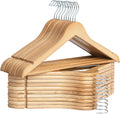 Wooden Clothes Hangers (20 - Pack) – Heavy - Duty Natural Wood Coat Hangers for Suits, Shirts, Pants & Jackets - OurOwnHaven