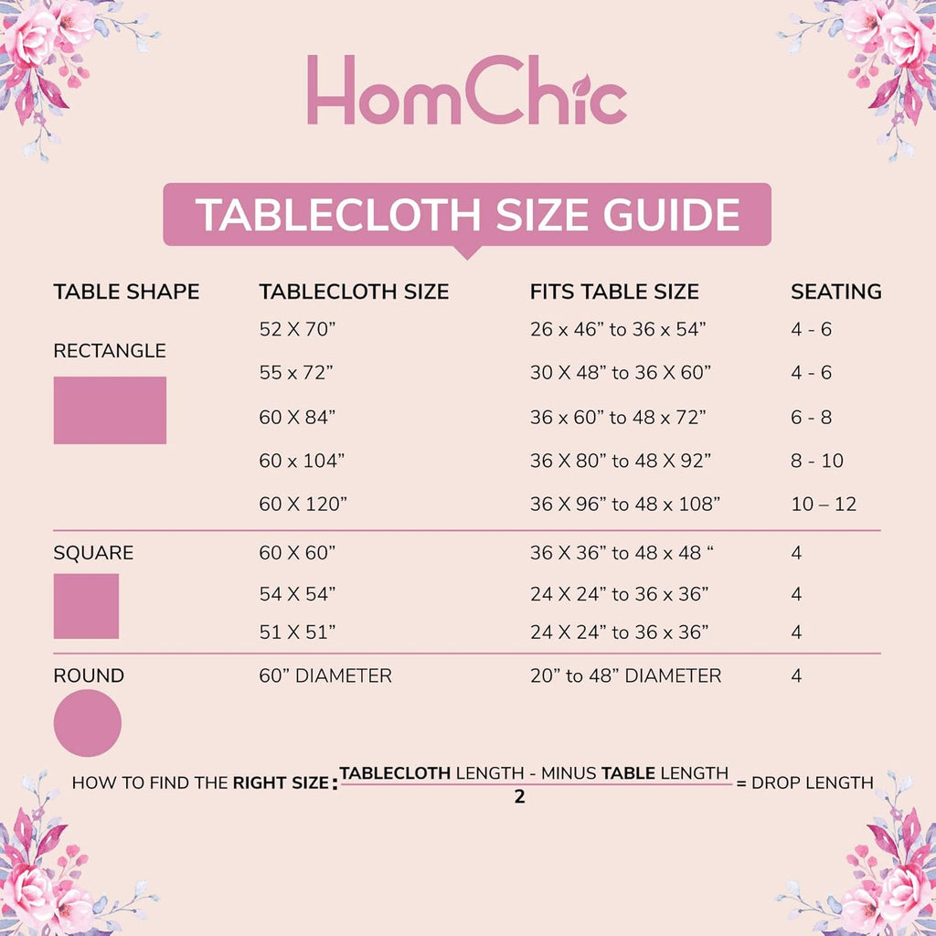 Faux Linen Square Tablecloth 60”×60” – Spill - Resistant, Washable & Wrinkle - Free Indoor/Outdoor Table Cover, Peach Pink - OurOwnHaven
