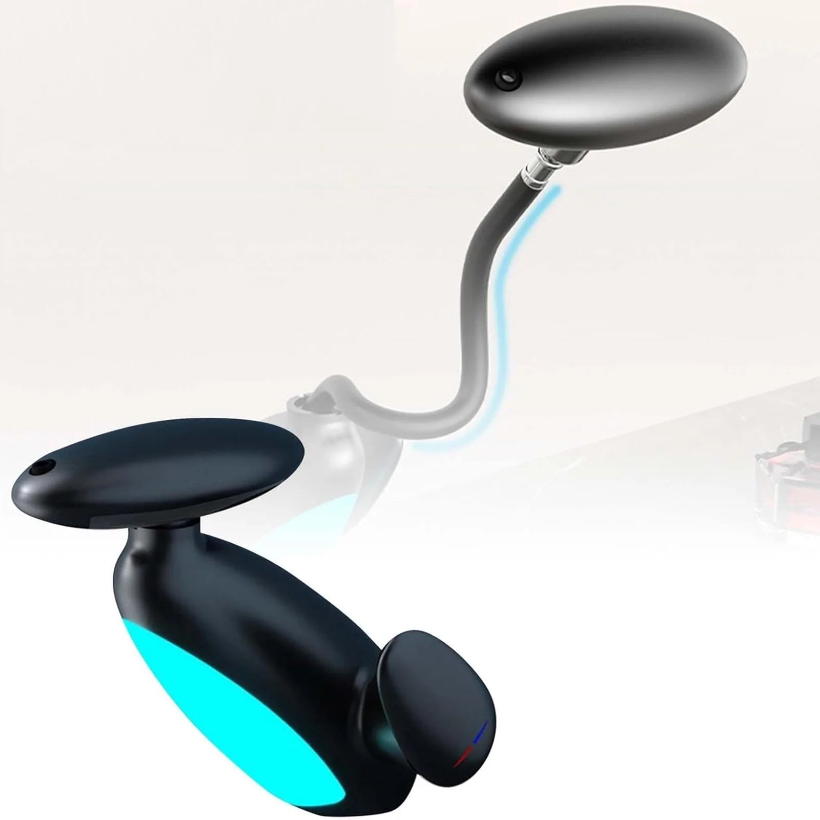 Bathroom Vanity Faucet with Pull Out Sprayer Hot & Cold Water LED Ambient Light Single Handle Modern Black Finish Copper 1 Hole Mount PPA Fiber - OurOwnHaven