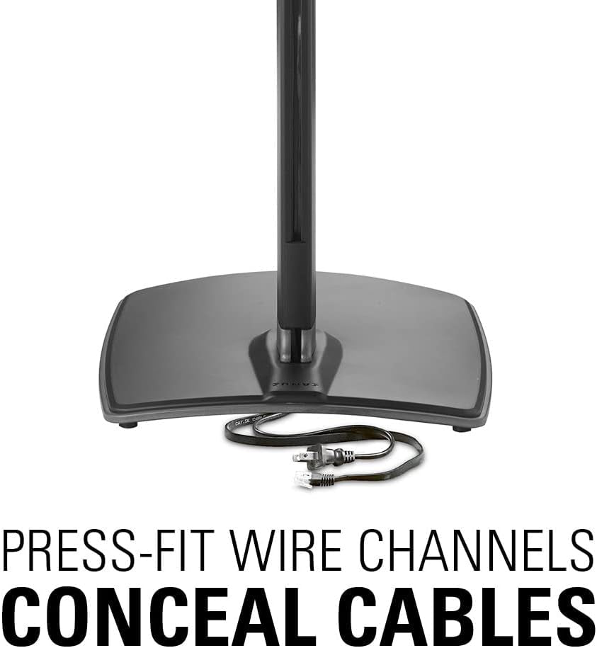 Adjustable Height Wireless Speaker Stands Designed for SONOS ONE (Black) - OurOwnHaven