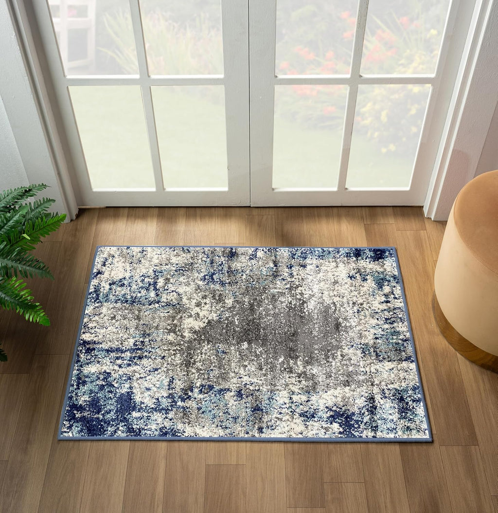 Artistic Area Rug, D.Blue - L.Blue 2X3 - OurOwnHaven