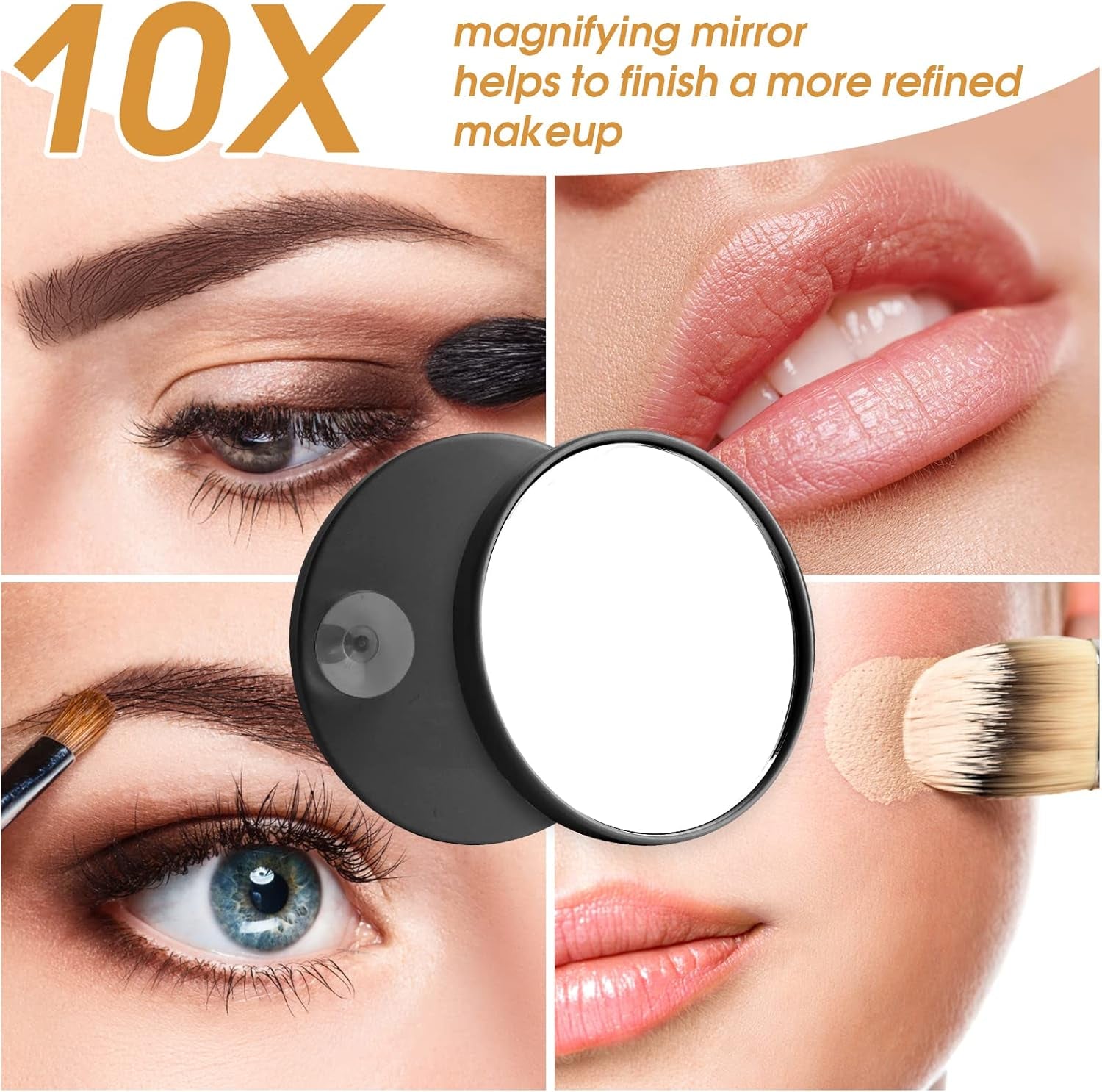 Large Hollywood Vanity Mirror with Lights – Black Makeup Mirror with 15 LED Bulbs & 3 Color Lighting Modes for Bedroom or Vanity - OurOwnHaven