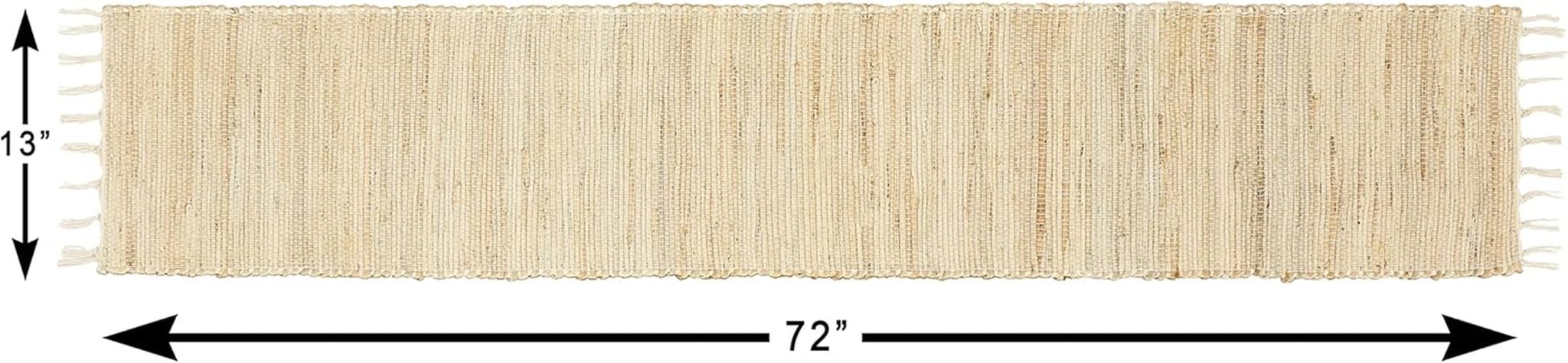 Handmade Natural Jute Table Runner – Eco - Friendly Boho Table Decor for Dining, Weddings & Parties (13”×72”) - OurOwnHaven