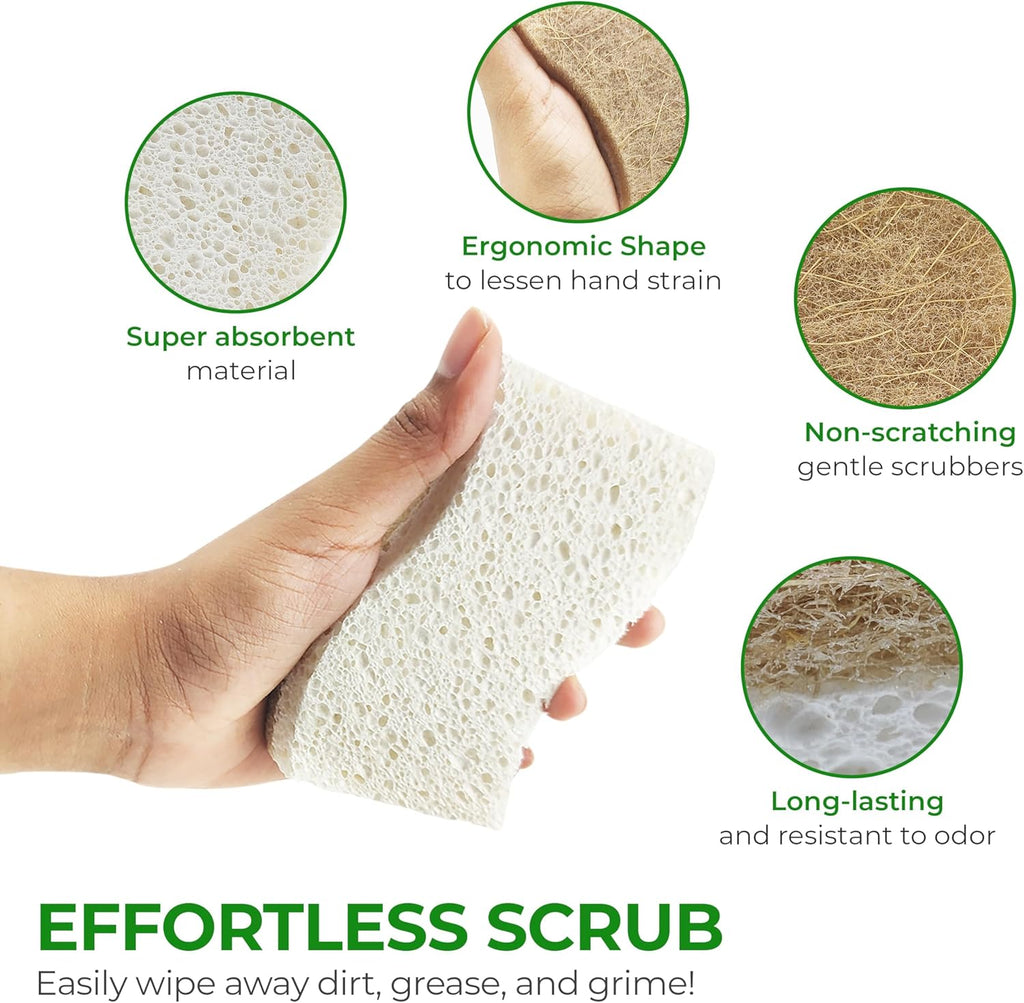 Eco - Friendly Kitchen Sponge Set - OurOwnHaven