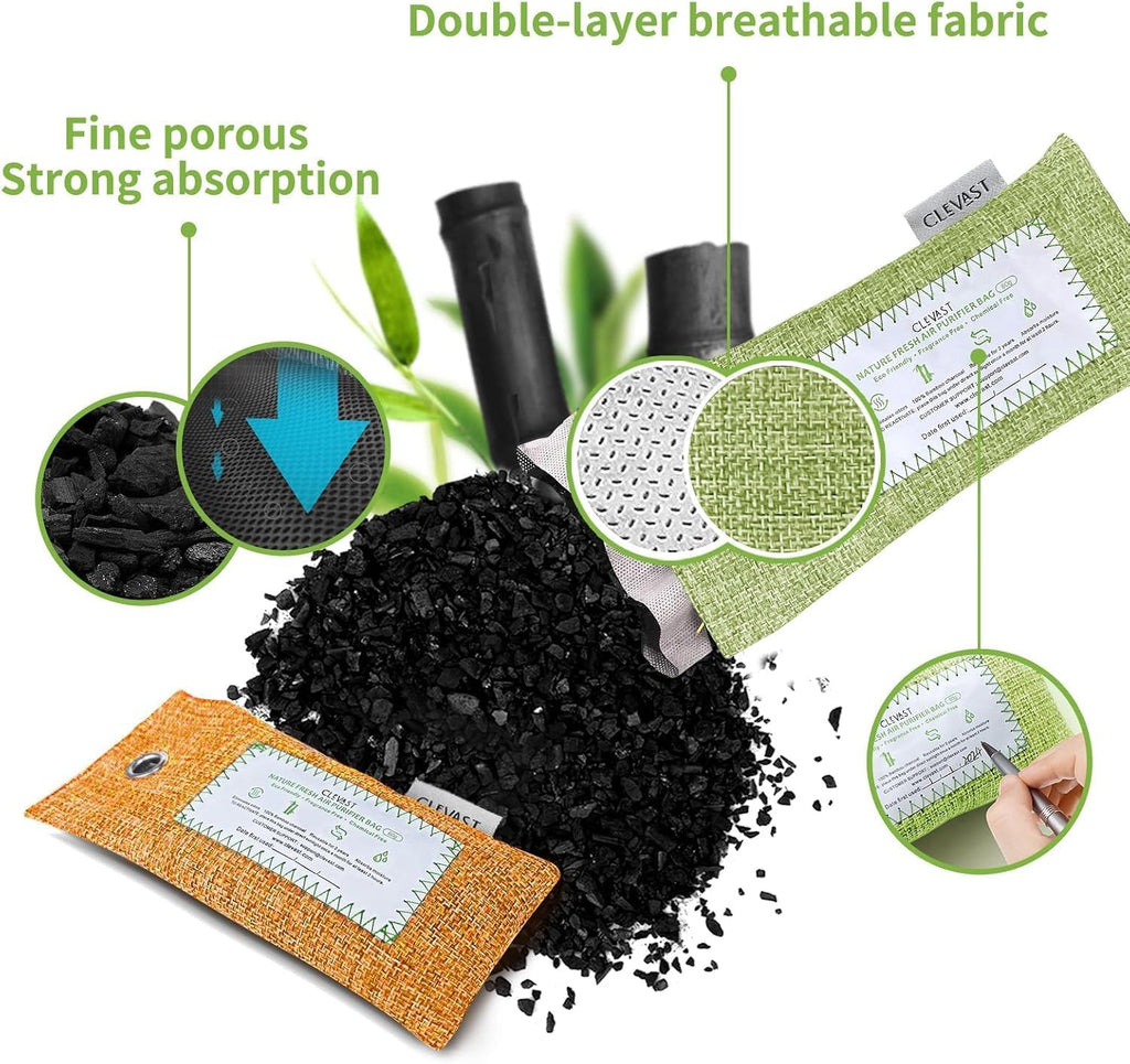Bamboo Charcoal Air Purifying Bags - OurOwnHaven