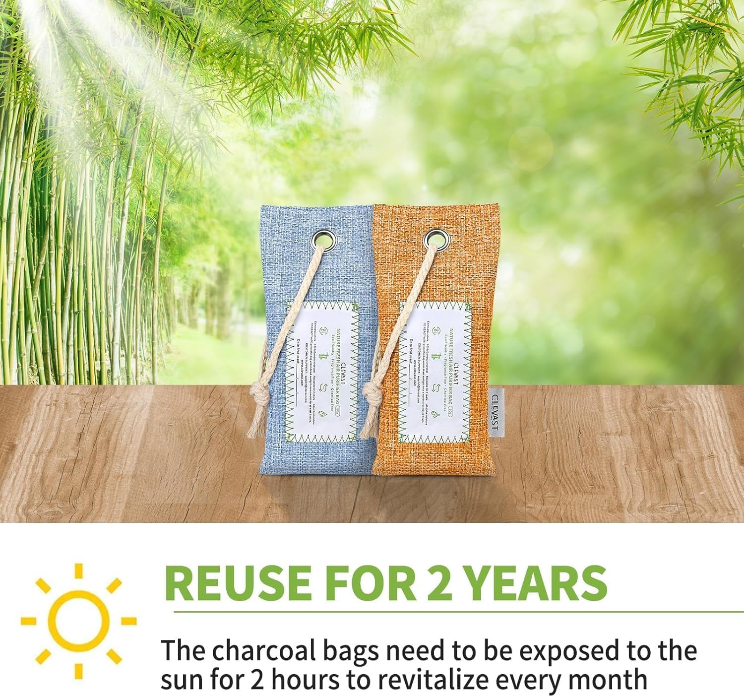 Bamboo Charcoal Air Purifying Bags - OurOwnHaven