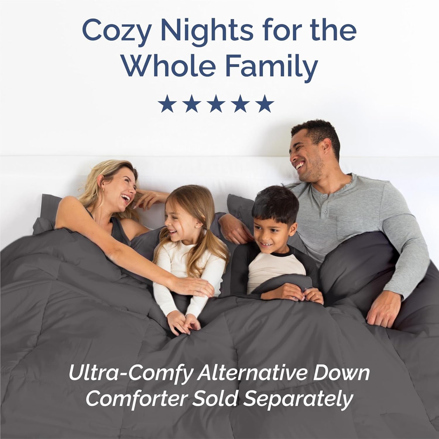 Split King Size 5 Piece Sheet Set - Comfy Breathable & Cooling Bed Sheets Set - Hotel Luxury Bedding for Women, Men, Kids, Teens, Boys & Girls - Deep Pockets, Soft, Wrinkle Free - Oeko - Tex - Dark Grey - OurOwnHaven