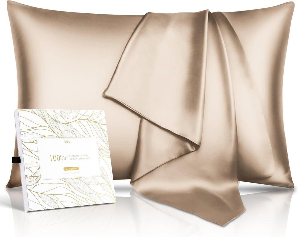 100% Pure Mulberry Silk Pillowcase for Hair & Skin - 22 Momme 6A High - Grade Fibers - Anti - Aging, Anti - Sleep Crease, Cooling Satin Pillowcases with Hidden Zipper, Best Gift Idea (Standard 20X26 Inches) - OurOwnHaven