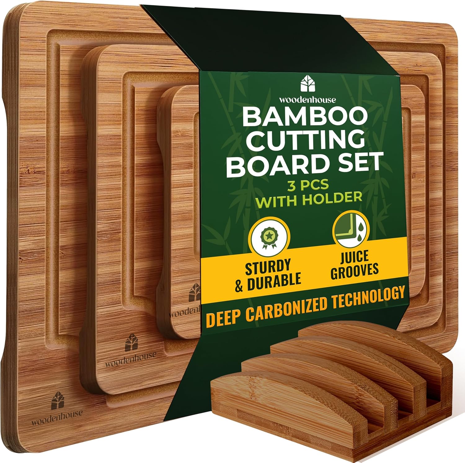 Elegant Bamboo Cutting Board Set - OurOwnHaven