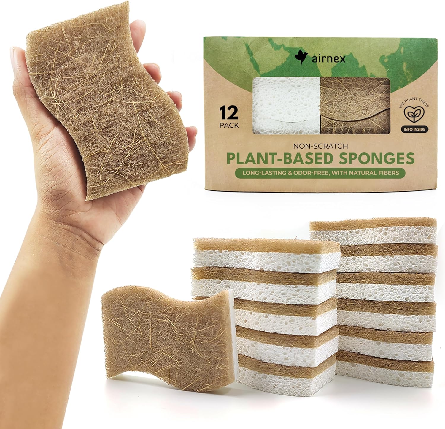 Eco - Friendly Kitchen Sponge Set - OurOwnHaven