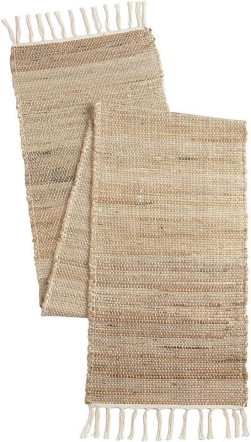 Handmade Natural Jute Table Runner – Eco - Friendly Boho Table Decor for Dining, Weddings & Parties (13”×72”) - OurOwnHaven