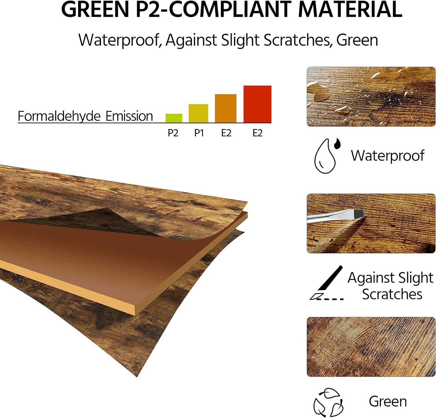 4 - Tier Kitchen Baker’s Rack – Rustic Coffee Bar & Microwave Stand with Wire Basket and Side Hooks for Storage & Organization - OurOwnHaven