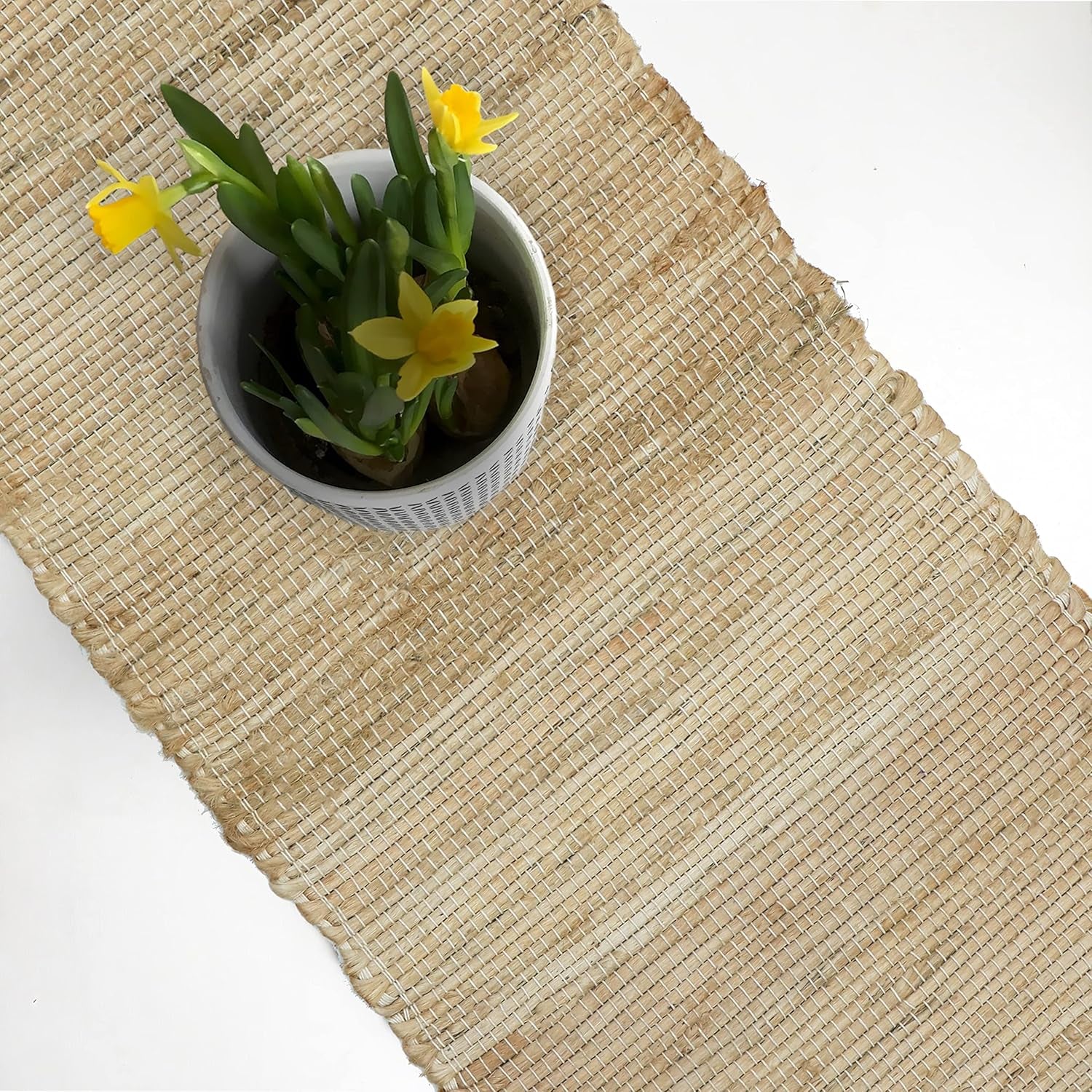 Handmade Natural Jute Table Runner – Eco - Friendly Boho Table Decor for Dining, Weddings & Parties (13”×72”) - OurOwnHaven